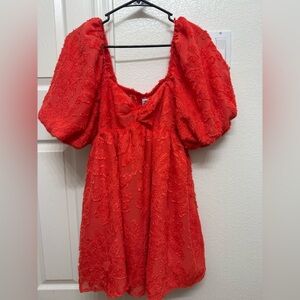 Future Collective Mini Bubble Sleeve Dress